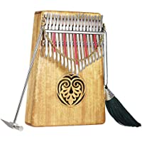ammoon Kalimba 17 Claves Mbira Thumb Piano Sanza Madera Maciza Finger Piano con Bolsa de Transporte Libro de Música…